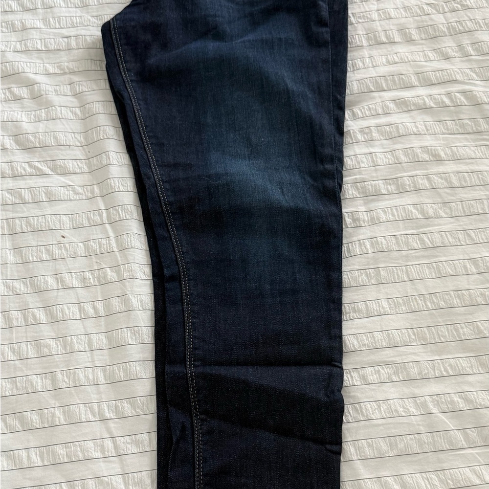 Express Dark Blue Straight Leg Jeans